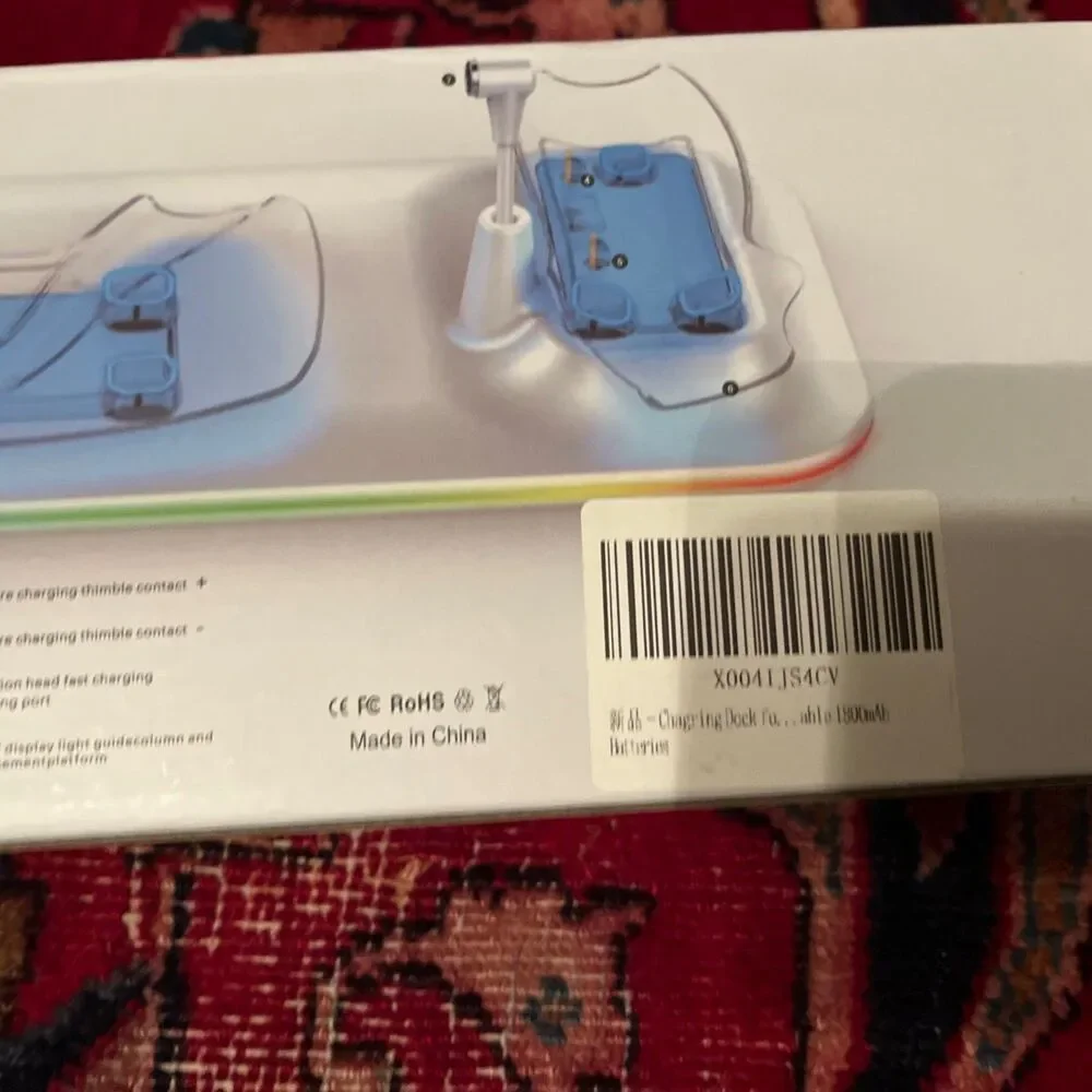 VR Charging Base Dock for Meta Quest 3S – RGB LED – Fast Charge – New